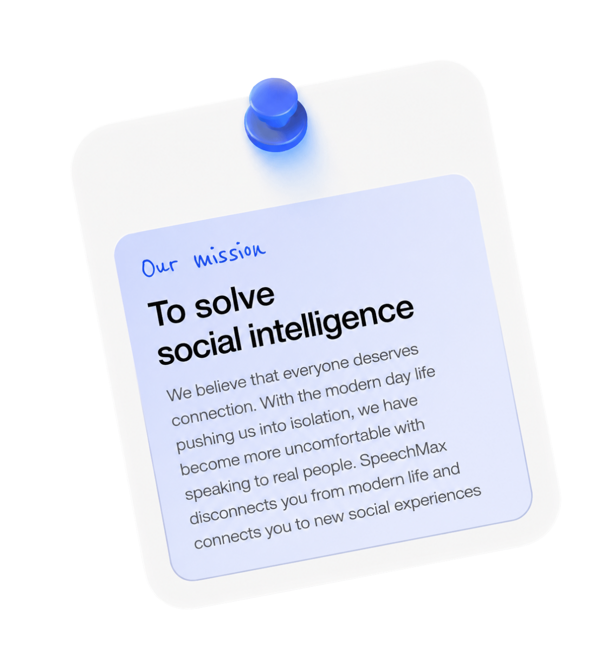 A founder mission image about safe conversation practice