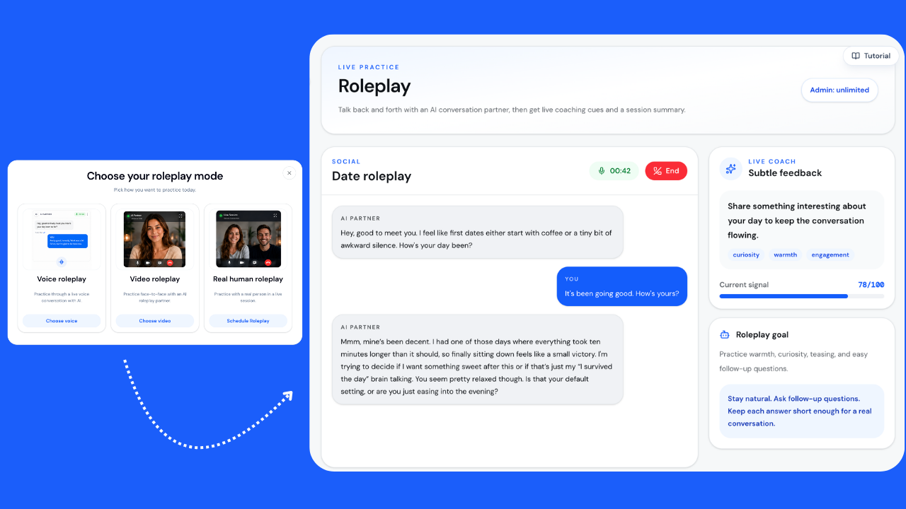SpeechMax AI conversation practice preview
